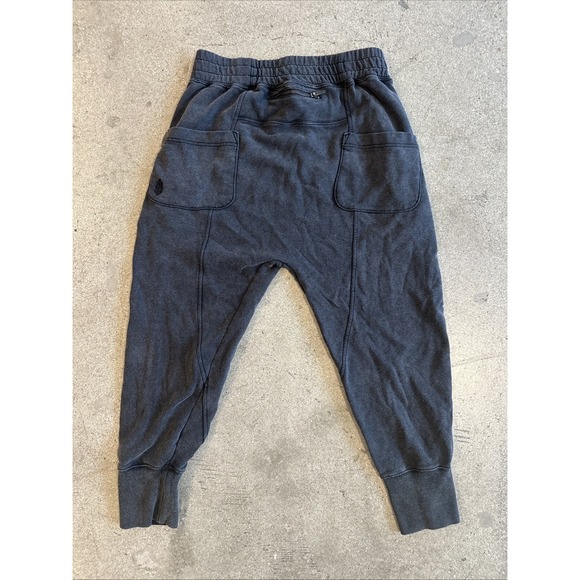 Free People Movement Womens Sweatpants Black Sz S(P) Hi-Rise Pull On Cuff Comfy - Picture 5 of 11